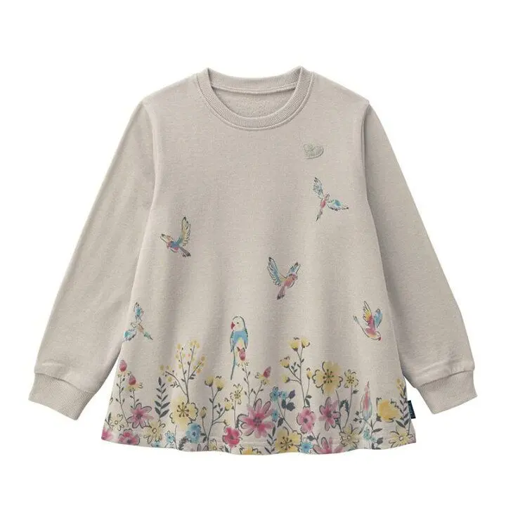 Thumbnail of Belle Maison GITA Name Tag Coco Warm Fleece Printed Tunic Pullover