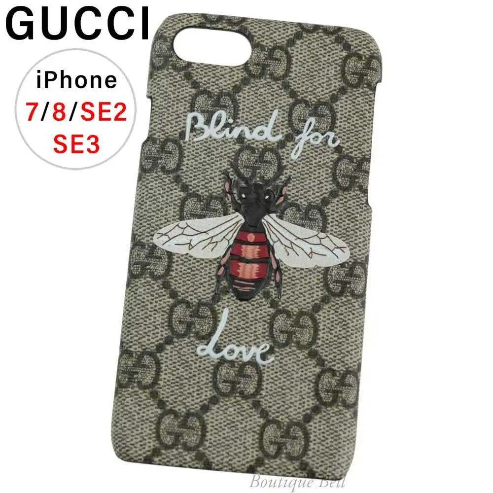 GUCCI 【 iPhone SE 】iPhoneケース　ハチ GUCCI - GUCCI iPhoneケース♡蜂さん♡可愛い♡スマホケースの