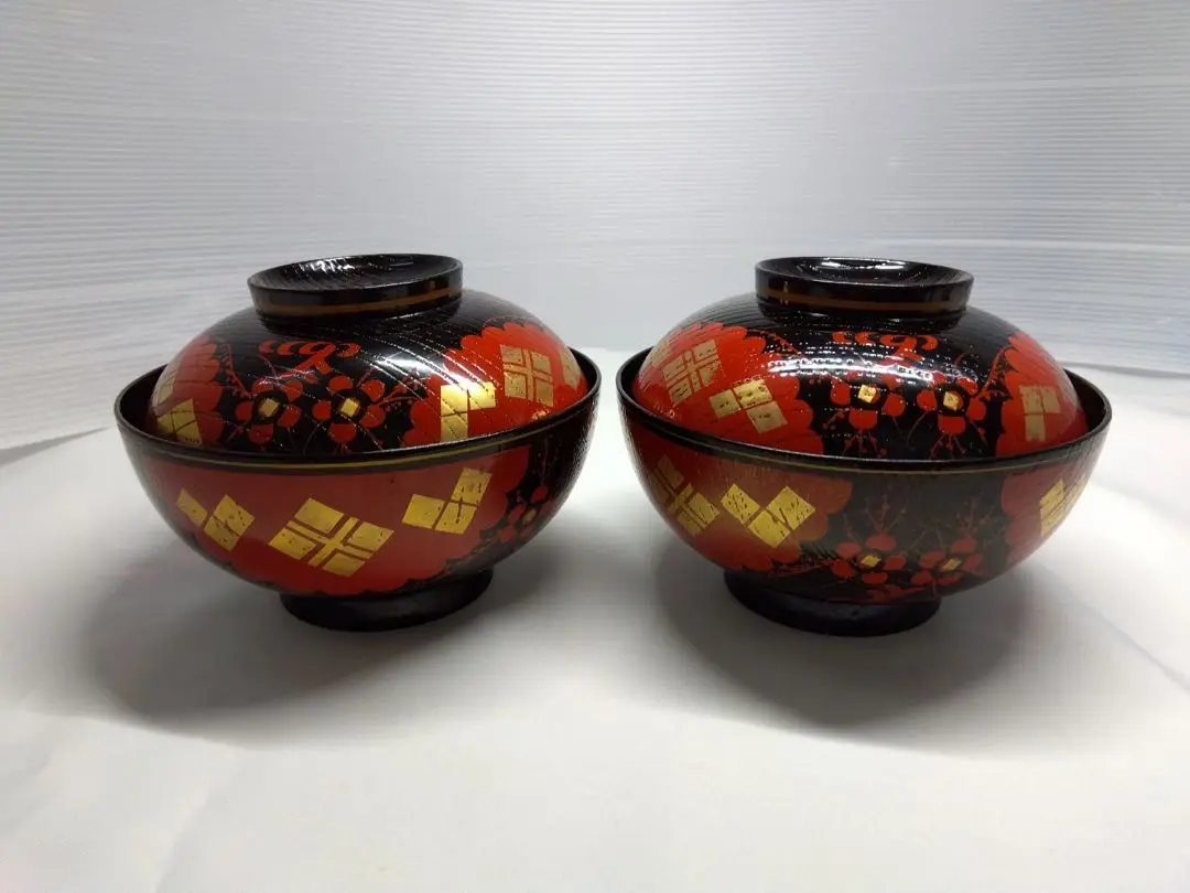 茶道具 懐石 正法寺煮物椀 樹脂製 漆塗 茶道 2客 セット 煮物椀（正法寺）木製うるし塗 | 茶道具通販専門店 ふげつ工房