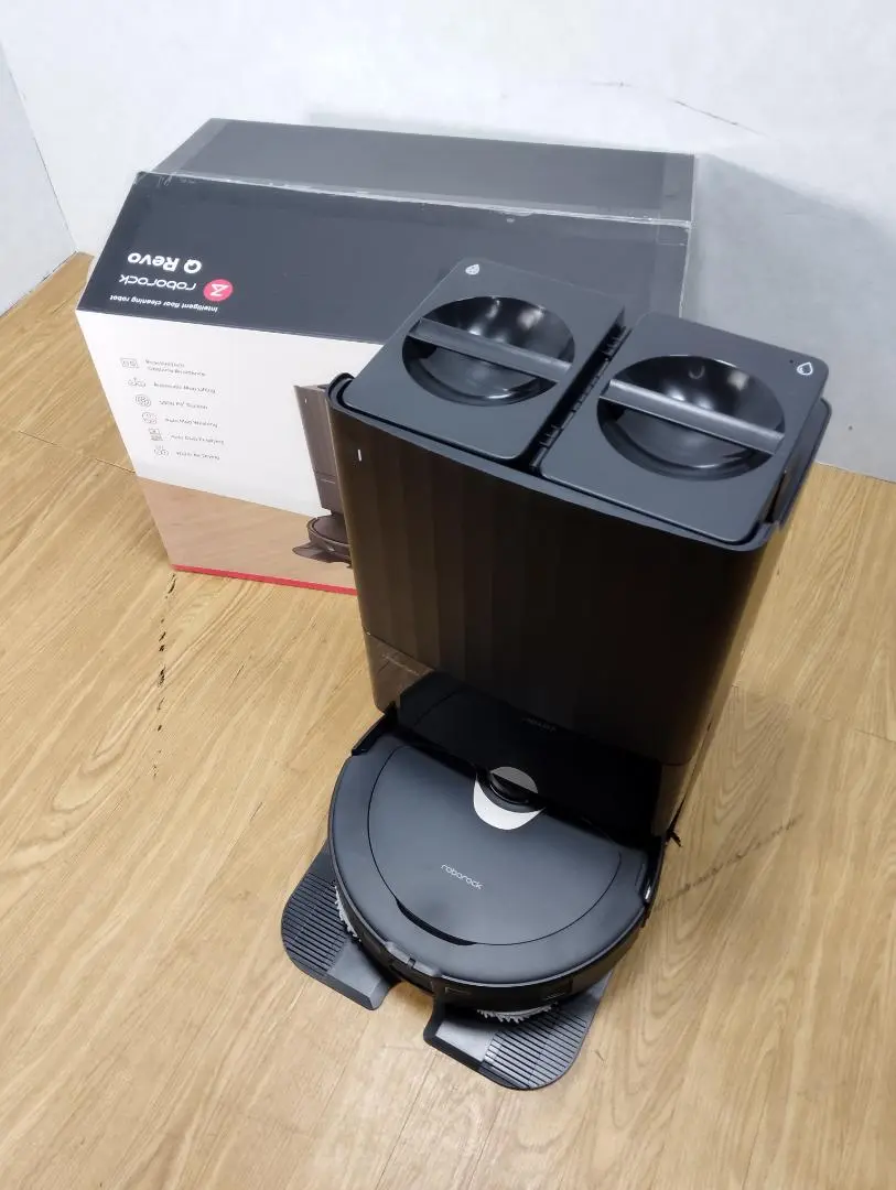 【新品未開封】Roborock ロボット掃除機 QR52-04 Q Revo 黒 Amazon | Roborock QR52-04 Q Revo(黒) 4way全自動ドックQ搭載