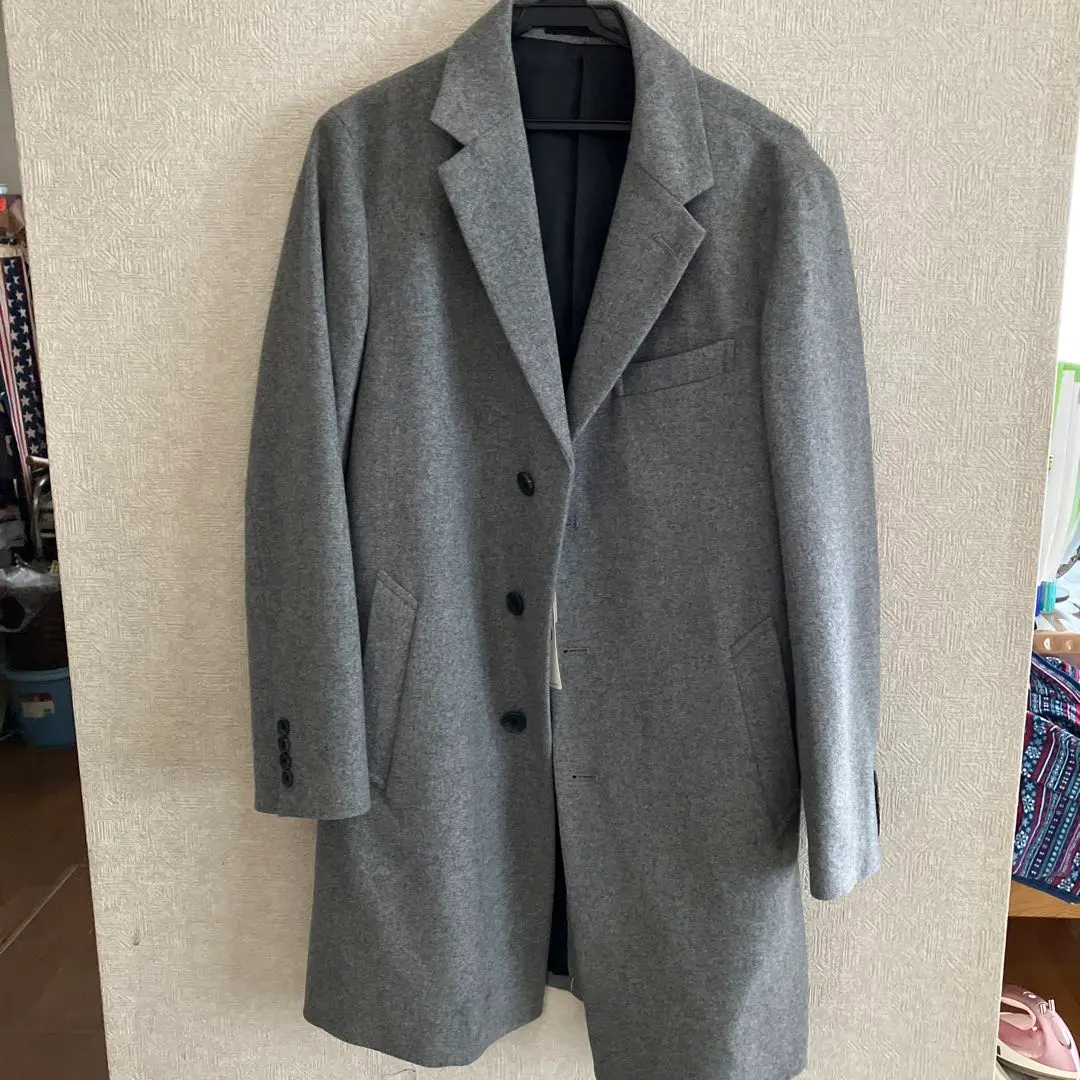 Thumbnail of Unused! GU Gray Chester Coat, Size S