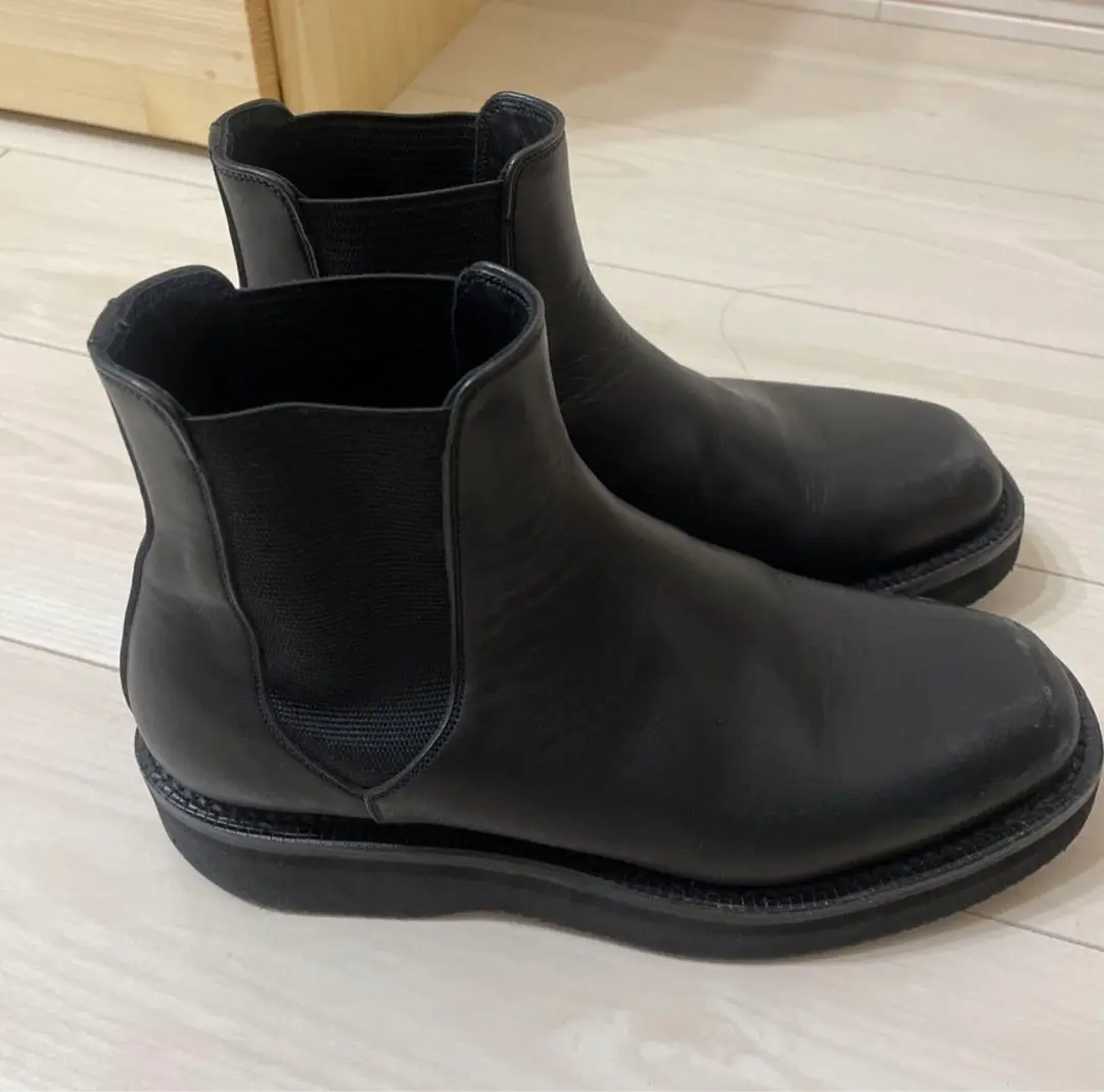 【 オーラリー AURALEE 】foot the coacher ブーツ 匿名 AURALEE（オーラリー）の「LEATHER SQUARE BOOTS MADE BY FOOT