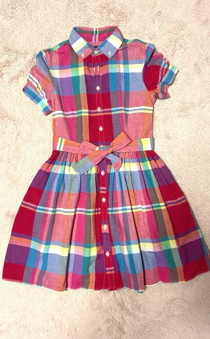 Thumbnail of Polo Ralph Lauren Short Sleeve Check Dress, Size 10