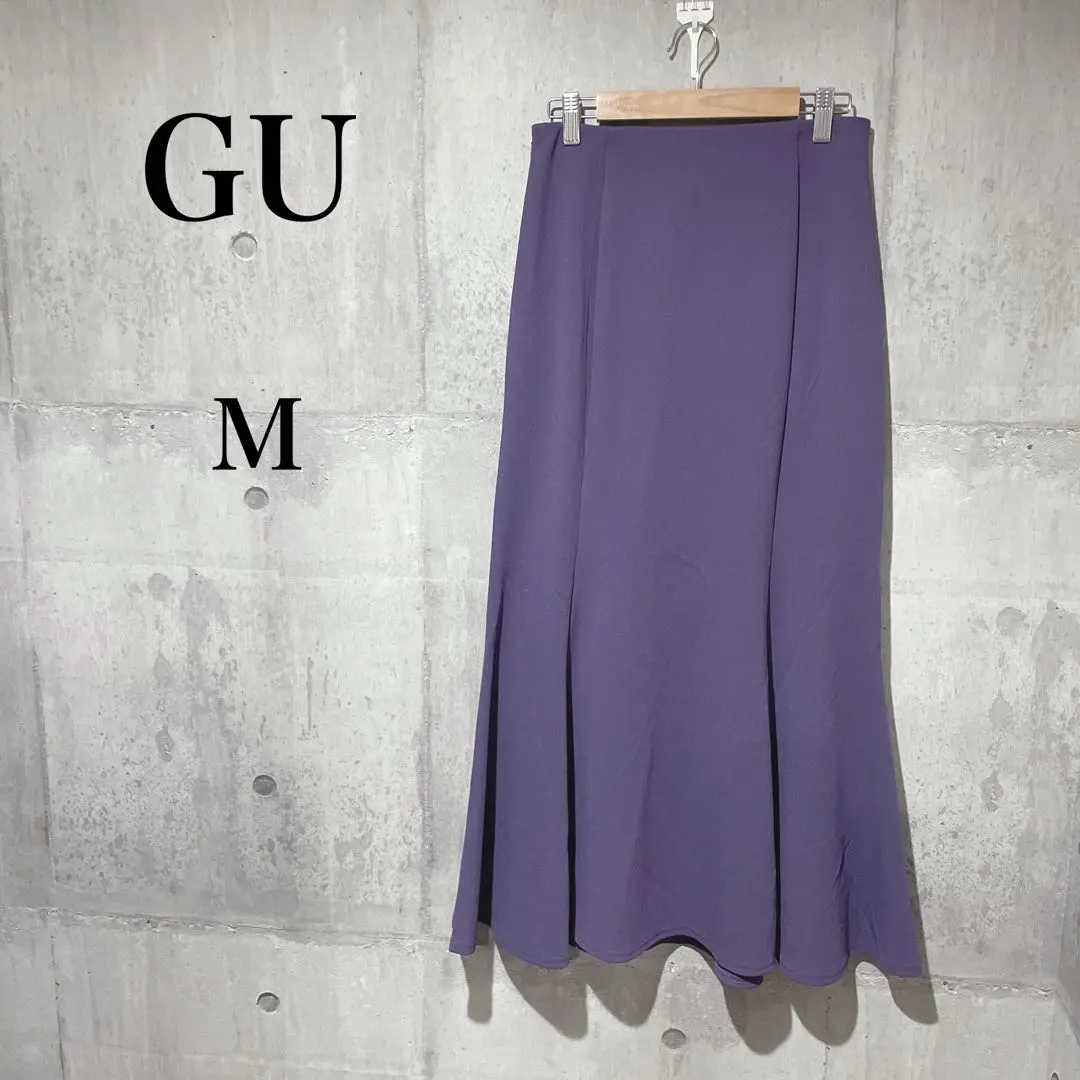 Thumbnail of 591 [GU] Flare Skirt Mermaid Skirt Long Purple Polyester