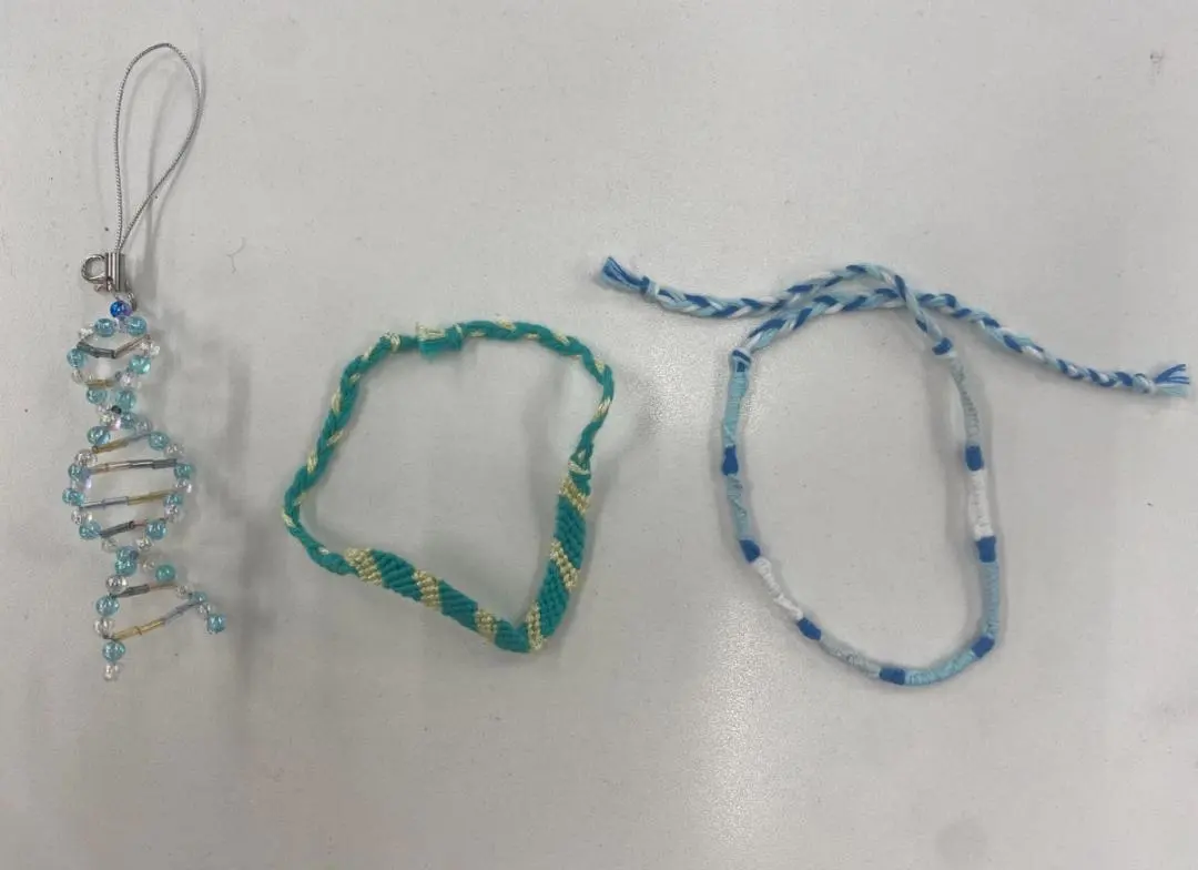 Thumbnail of (Light Blue) DNA-shaped Strap & Friendship Bracelet Set of 2