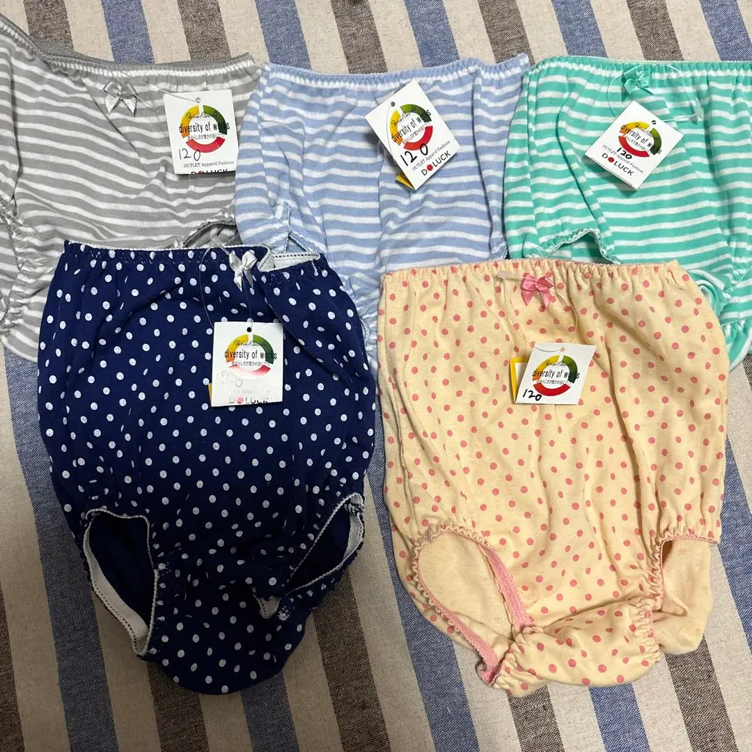 Thumbnail of nissen Girls 120cm Panties 5-Piece Set
