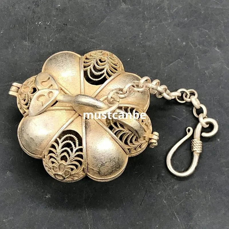 Thumbnail of Copper Craft Tea Ceremony Utensils Incense Utensils Pumpkin Incense Burner Chōro (funeral brazier) Decorative Item Craftwork Ornament