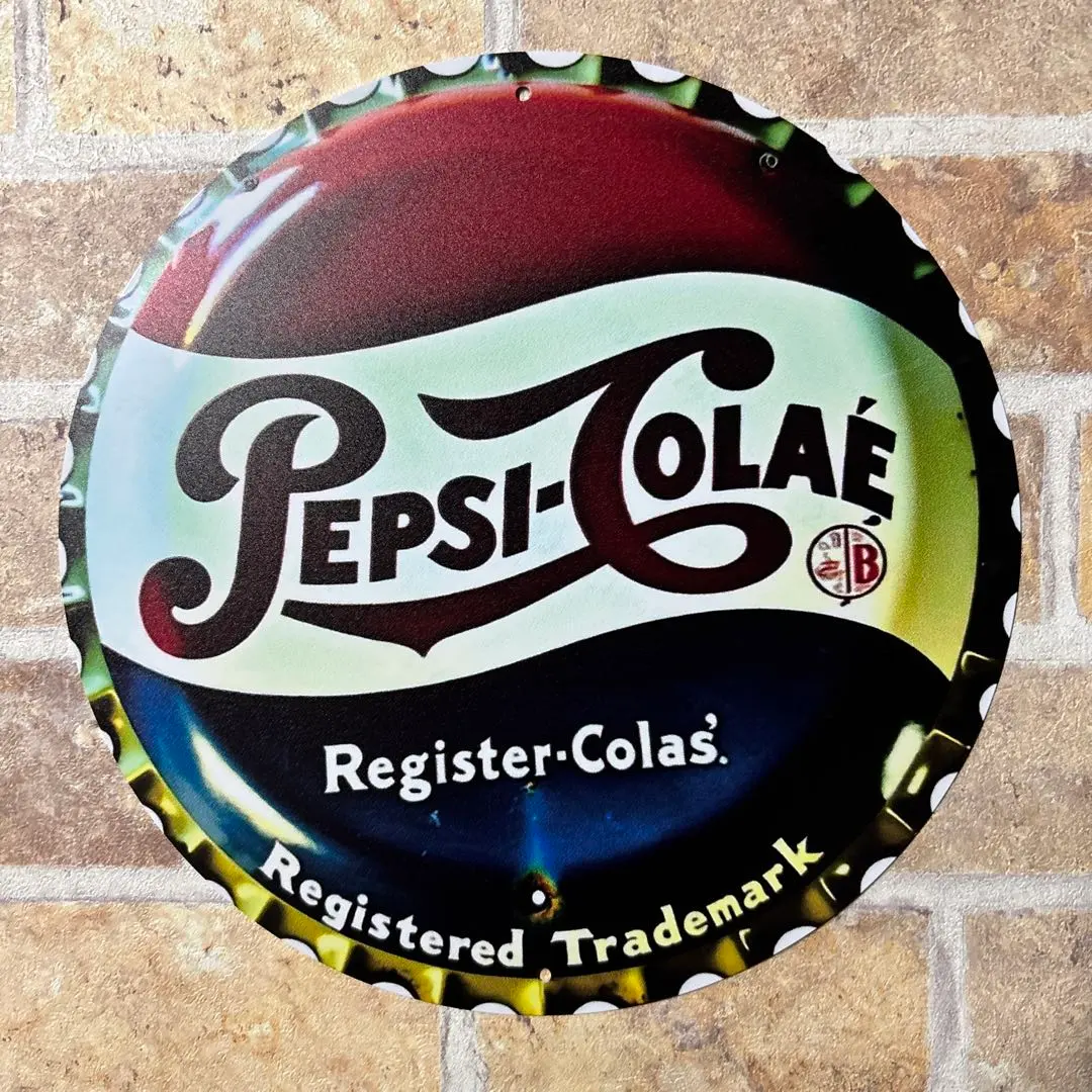 レア！　ペプシコーラ　ダブルドットロゴ　ウオールクロック　時計　看板 レア！ ペプシコーラ ダブルドットロゴ ウオールクロック 時計