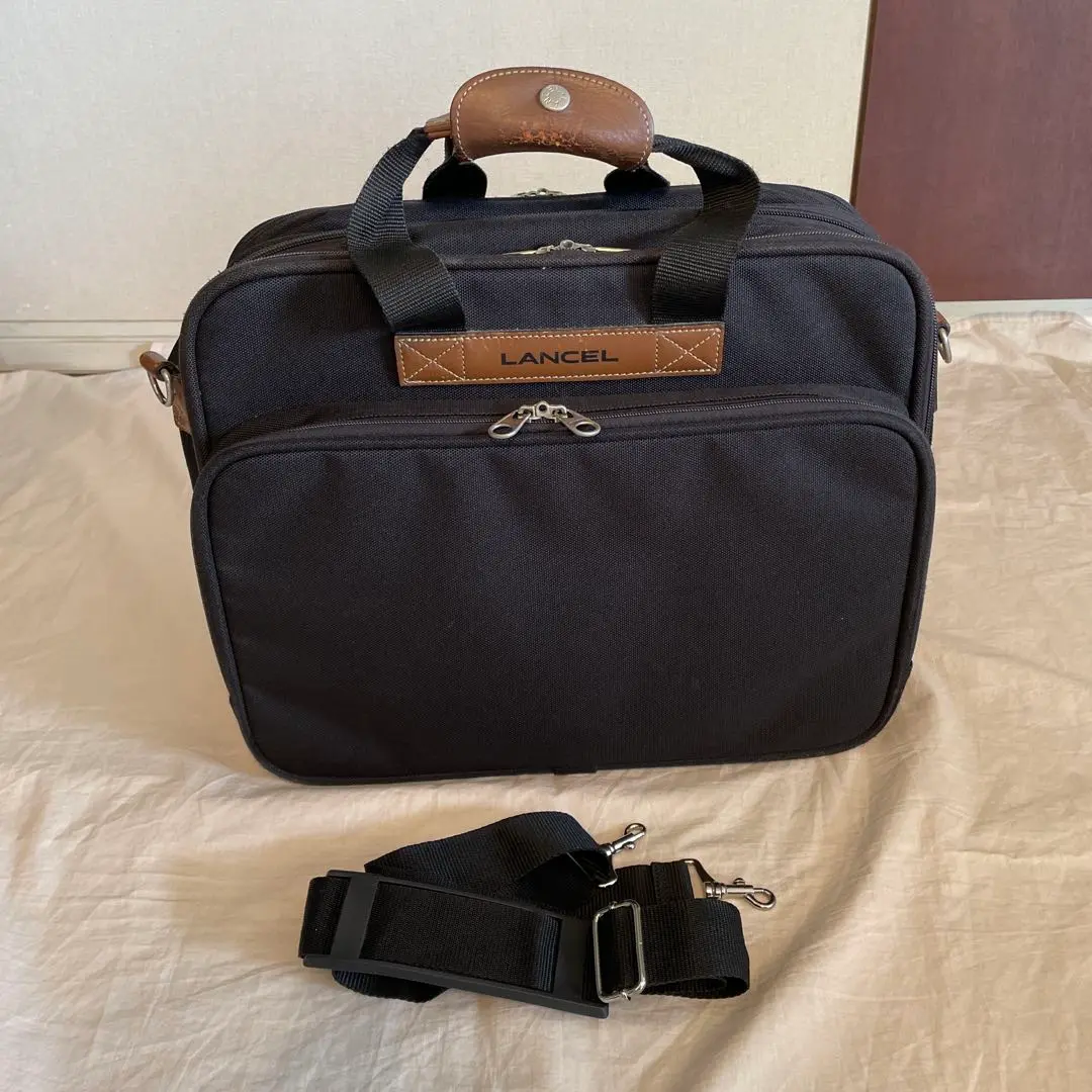 未使用美品【ランセル/LANCEL】ヴィンテージ ビジネスバッグ 2way 未使用級 LANCEL ランセル ミニボストンバッグ ハンドバッグ