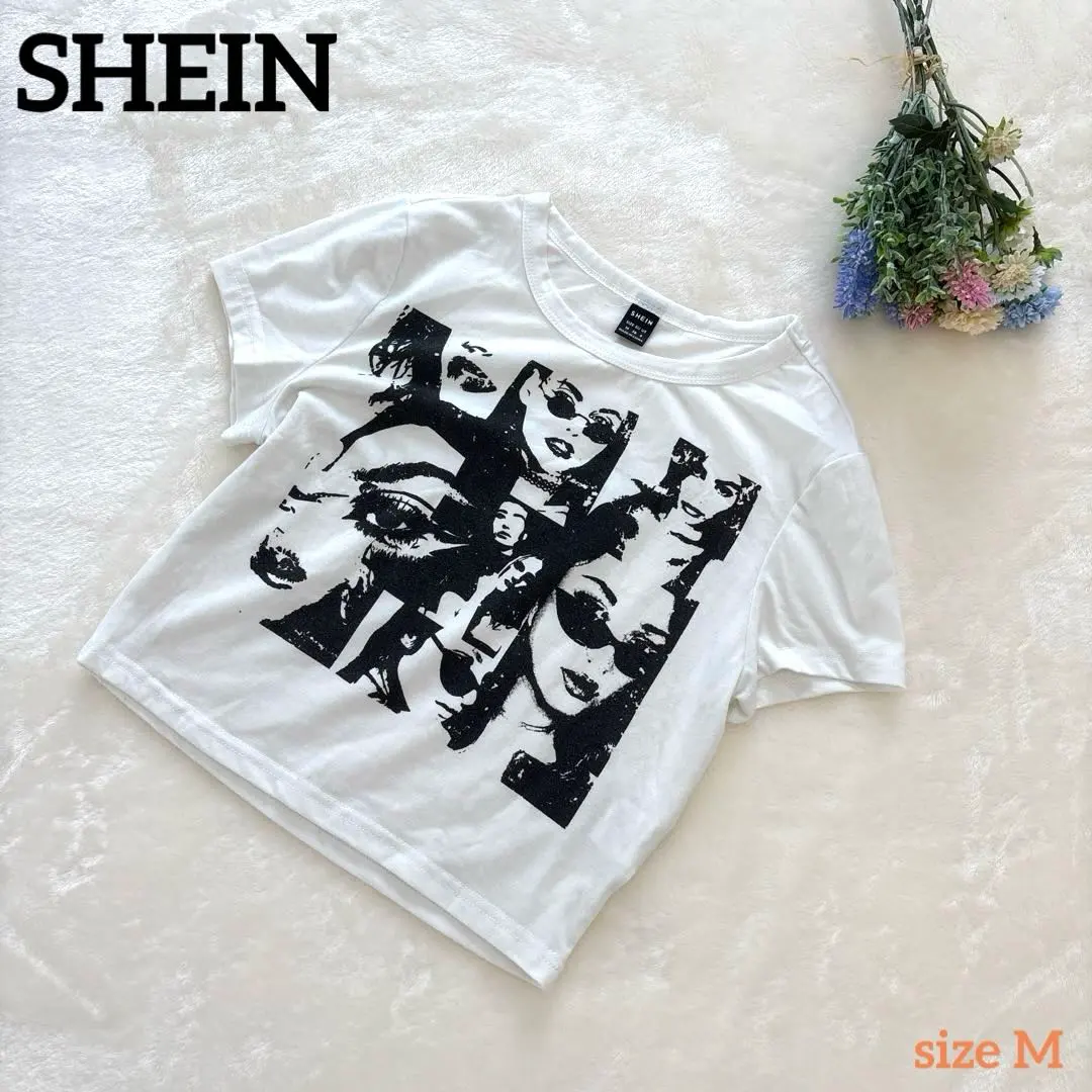 Thumbnail of SHEIN Graphic Print Crop Top, Size M
