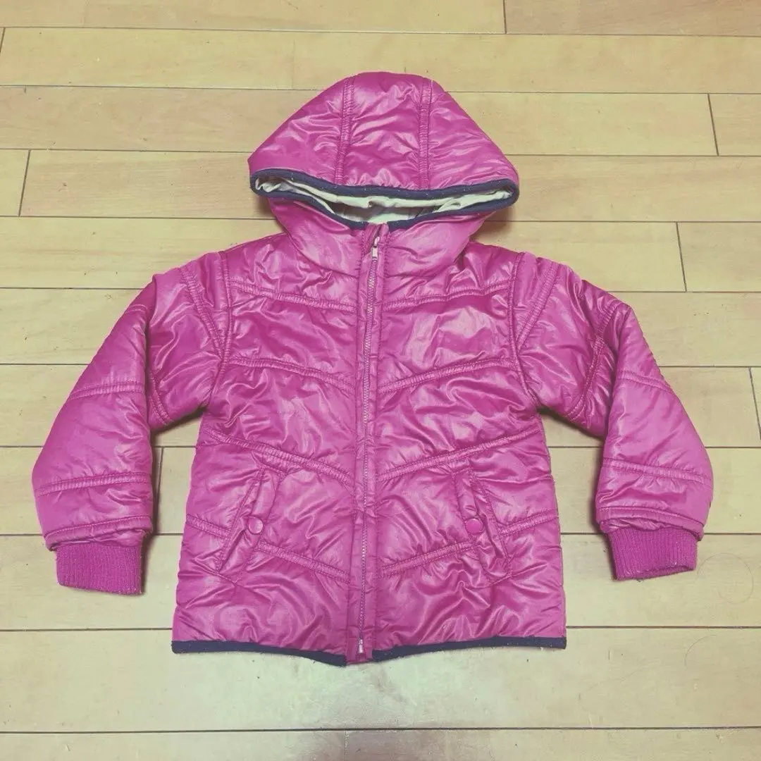 粉紅色 帶帽 外套 90cm♡ 的縮圖