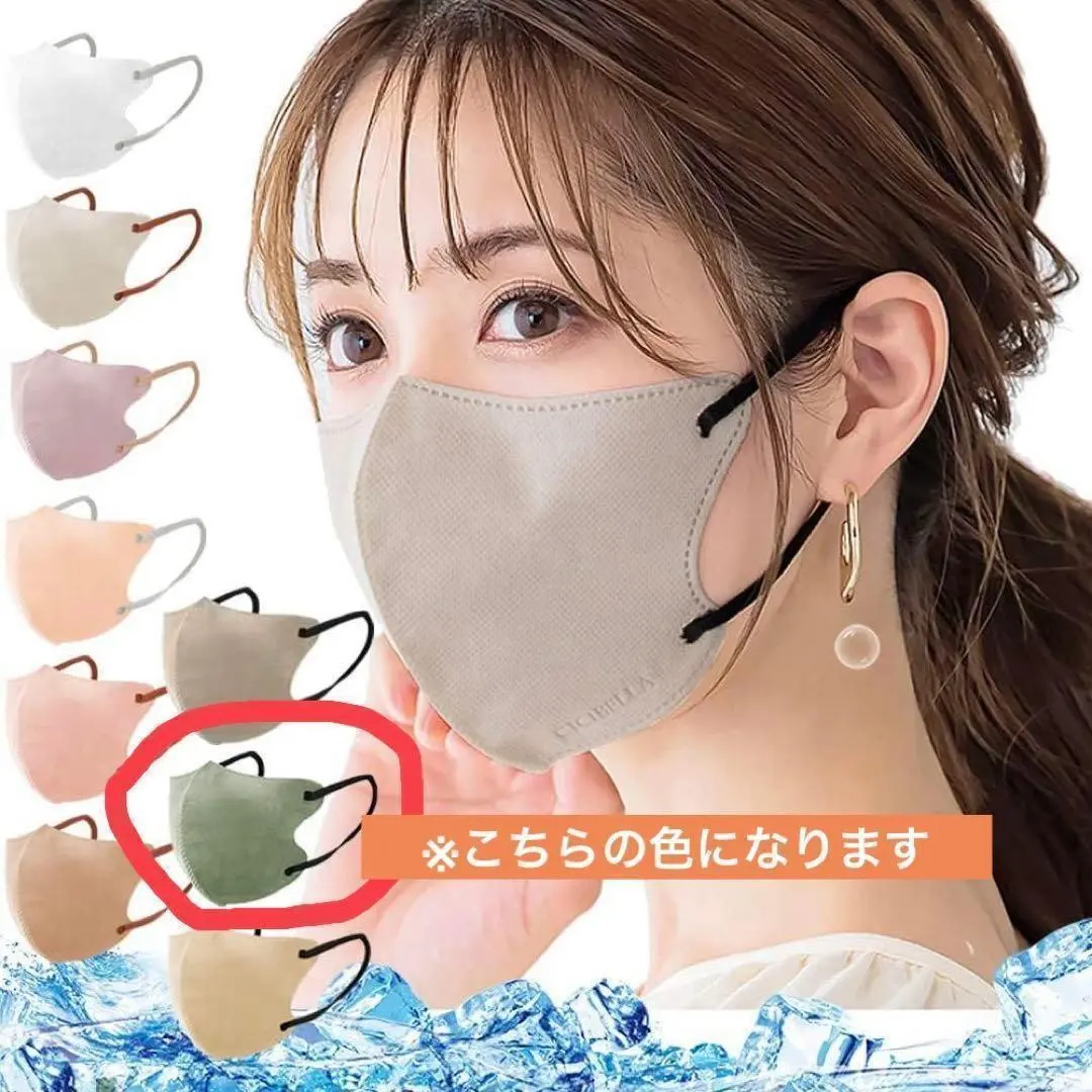 Thumbnail of 3D mask, three-dimensional mask, non-woven fabric, colored mask, non-woven fabric mask