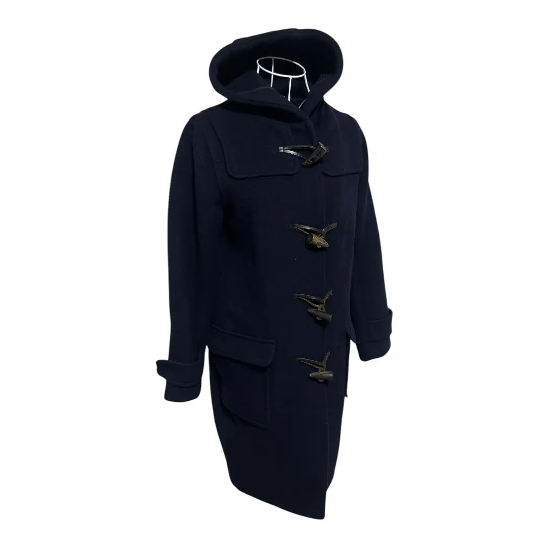 Thumbnail of Navy hooded duffle coat