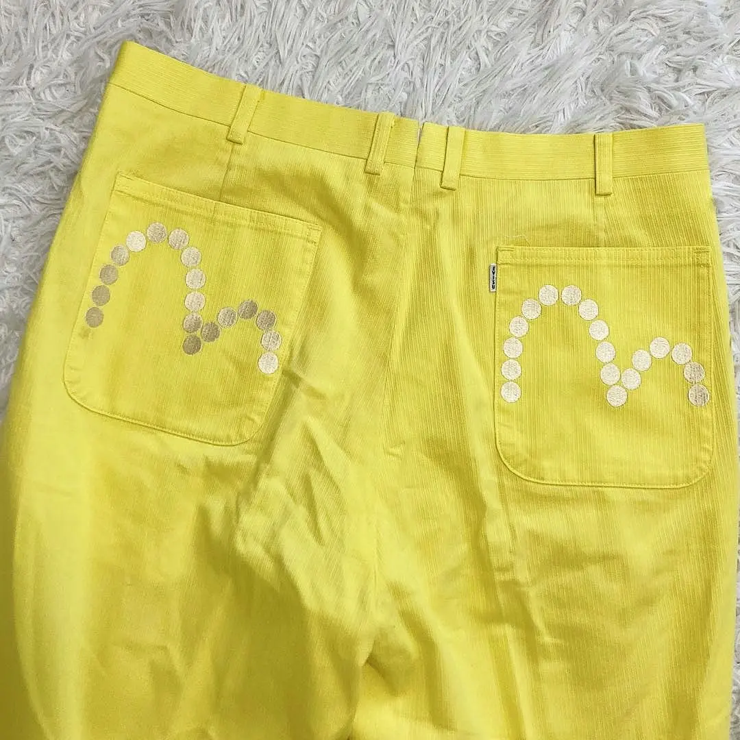 EVISU 卡其褲 點點海鷗 斯文褲 陰影條紋 L～XL 相當 的縮圖