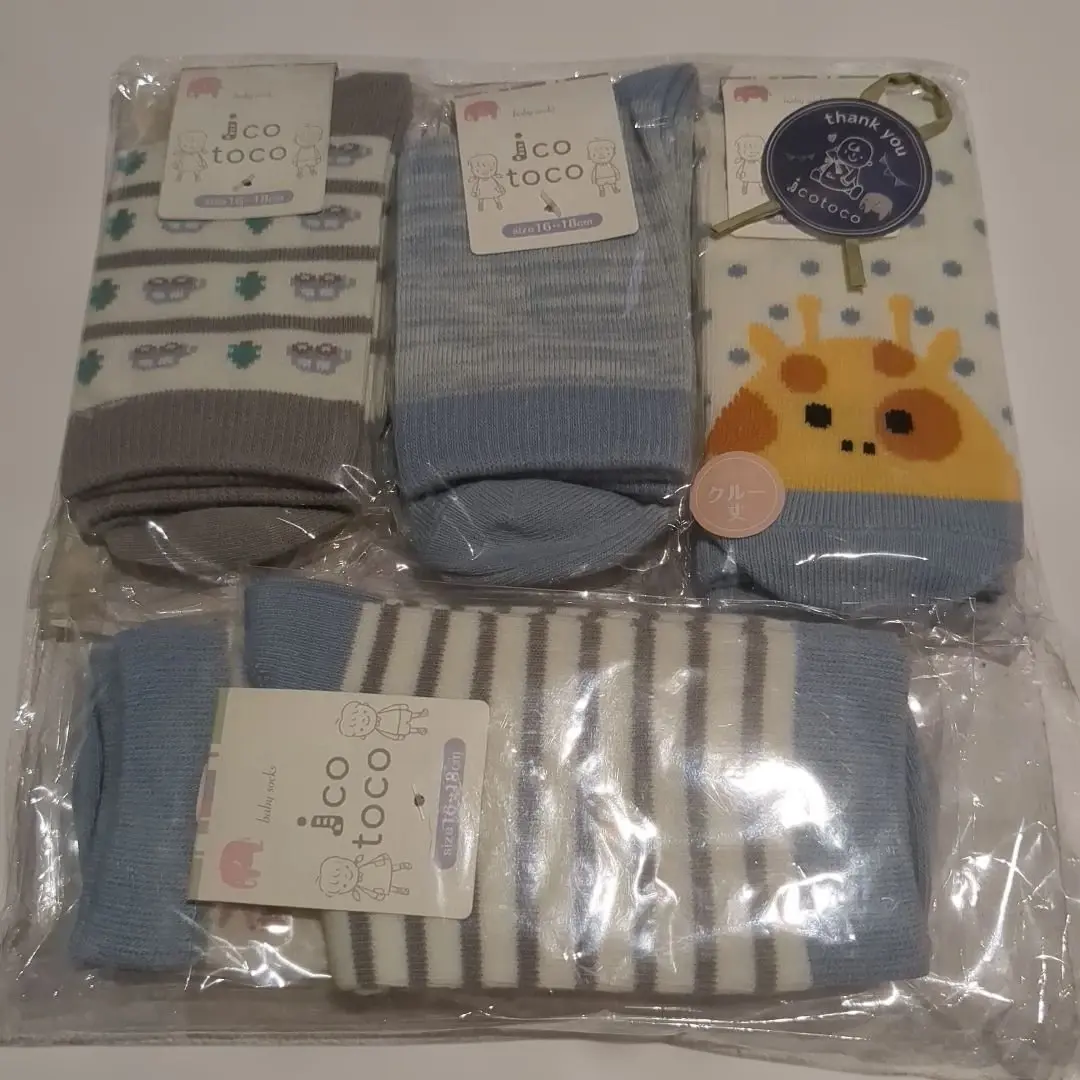 ico toco 兒童襪子 5雙組 16cm~18cm 兒童用 的縮圖