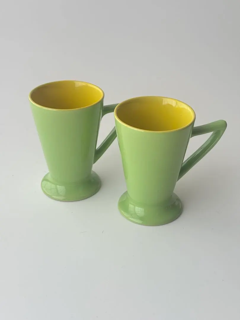 Thumbnail of 90s Postmodern Vintage Mug Cups Retro Pop Colors Set of 2
