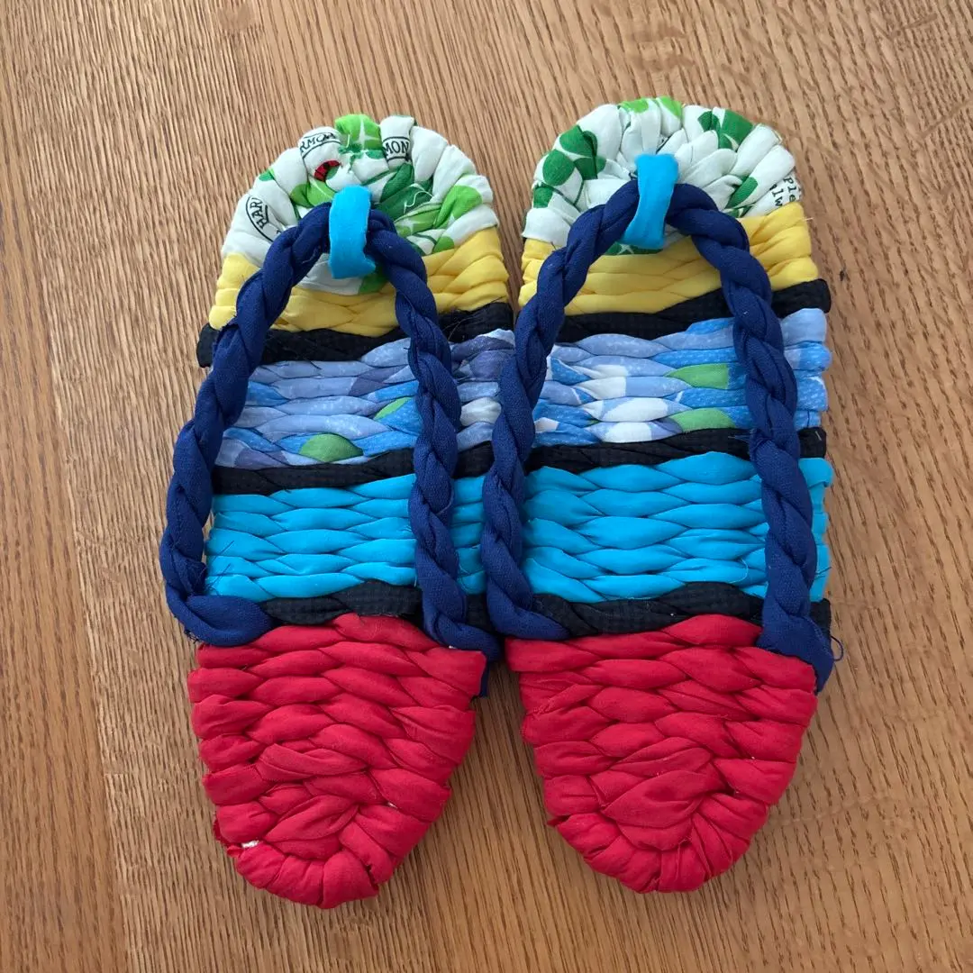 Thumbnail of Colorful Fabric Zori Sandals 23.5