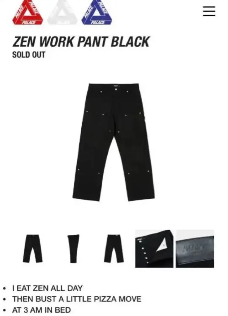 palace ナイロンパンツ PALACE パレス 22SS GORE-TEX S-Tech Bottoms ゴアテックス S
