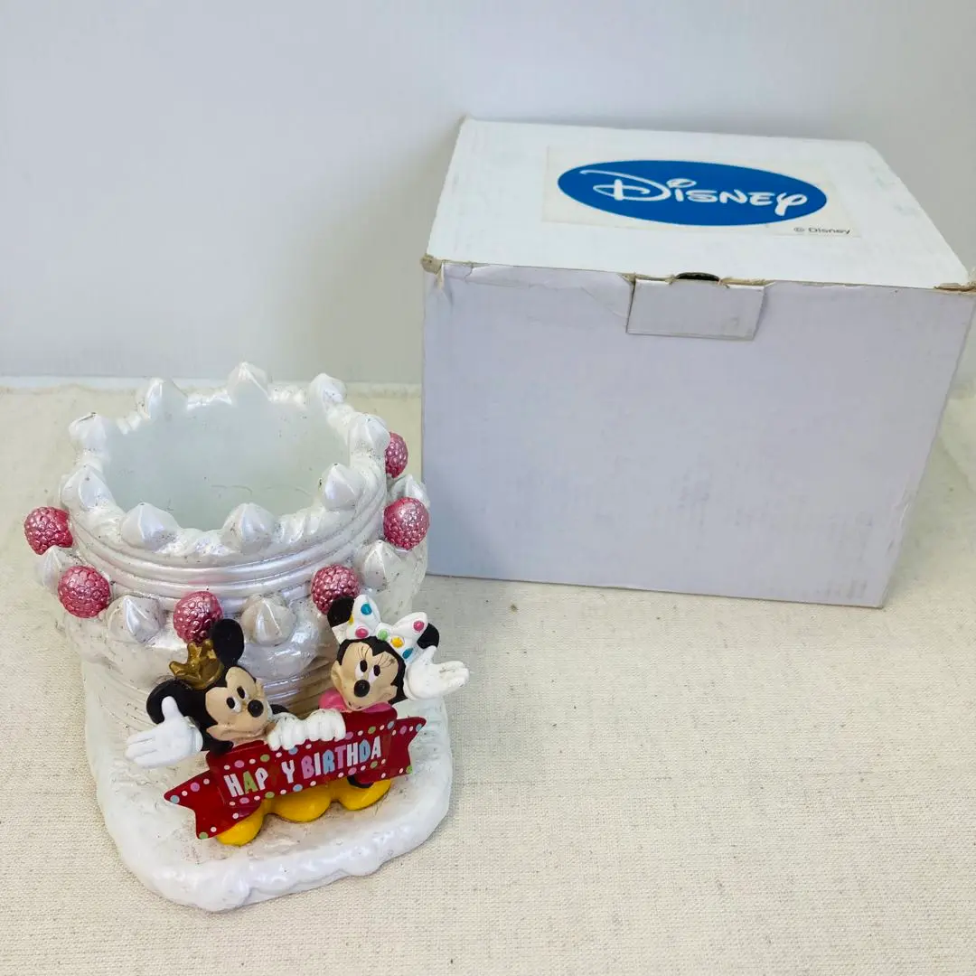 ディズニー ミッキー&ミニー フィギュア 加藤工芸 小物入れ 絶版