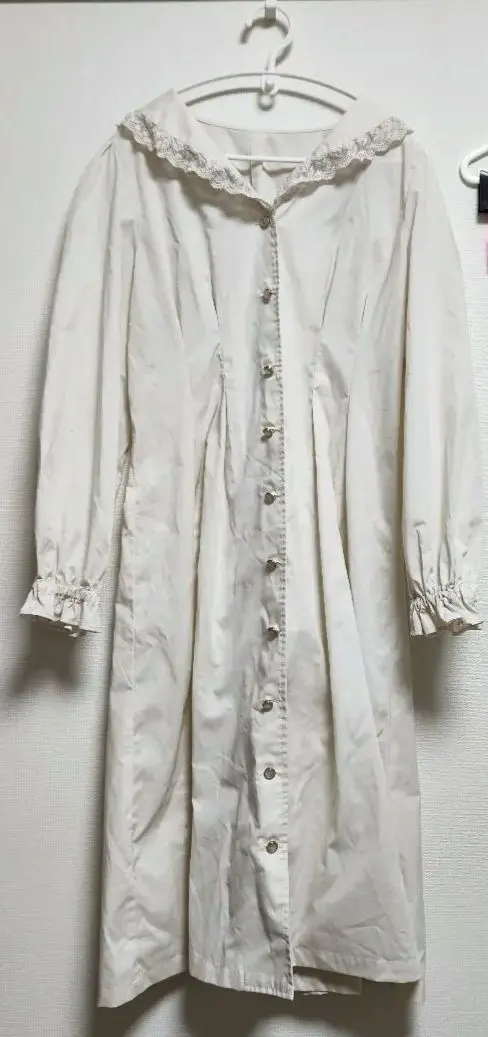 Thumbnail of Frilled Long Sleeve Shirt Dress, Size M