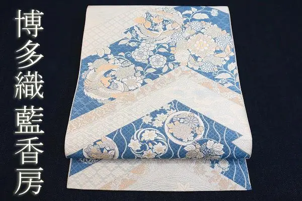 新品 藍香房謹製 絽 夏着物 正絹 仕付け糸付“決してやまない幻想