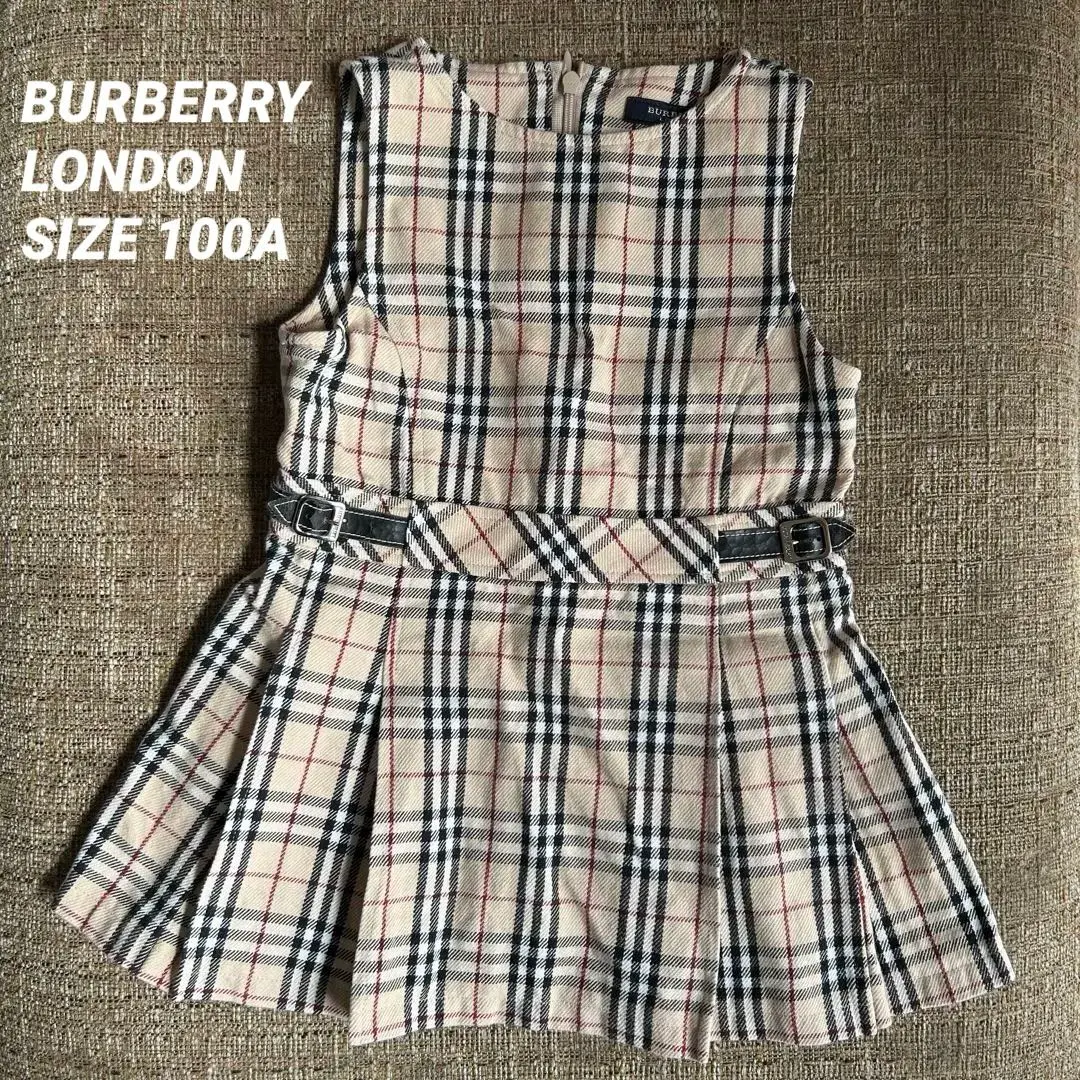 Thumbnail of BURBERRY Check Pattern Sleeveless Dress 100A