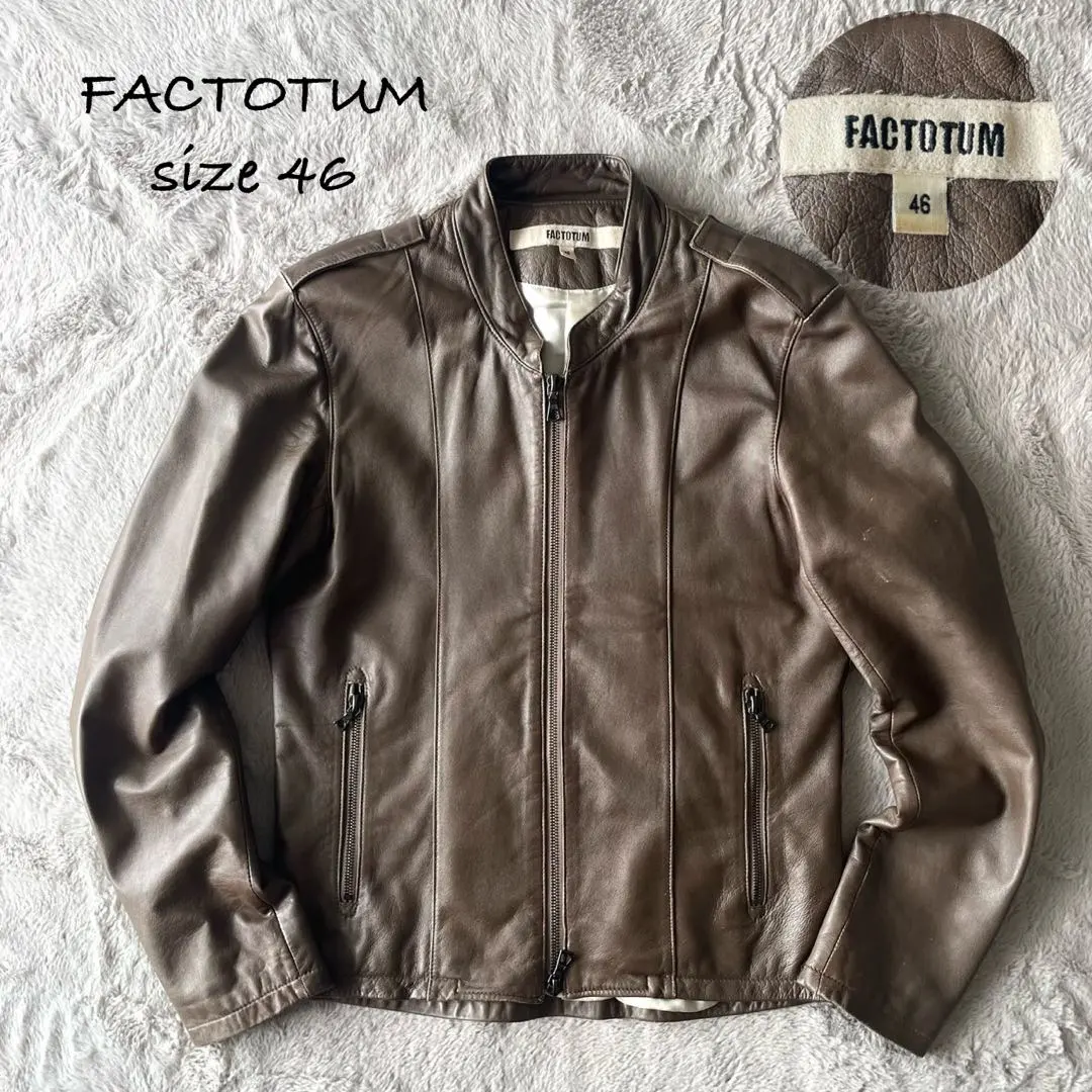 FACTOTUM 馬革 レザージャケット 2025年最新】FACTOTUM メンズ レザージャケット・ライダースの