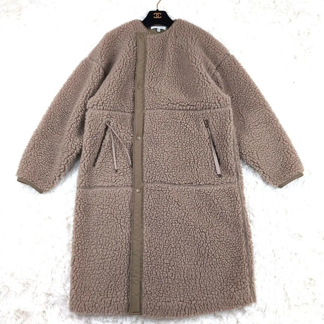 最終値下げHYKE ハイク ボアコート HYKE（ハイク）の「＜HYKE（ハイク）＞ボア ロングコート