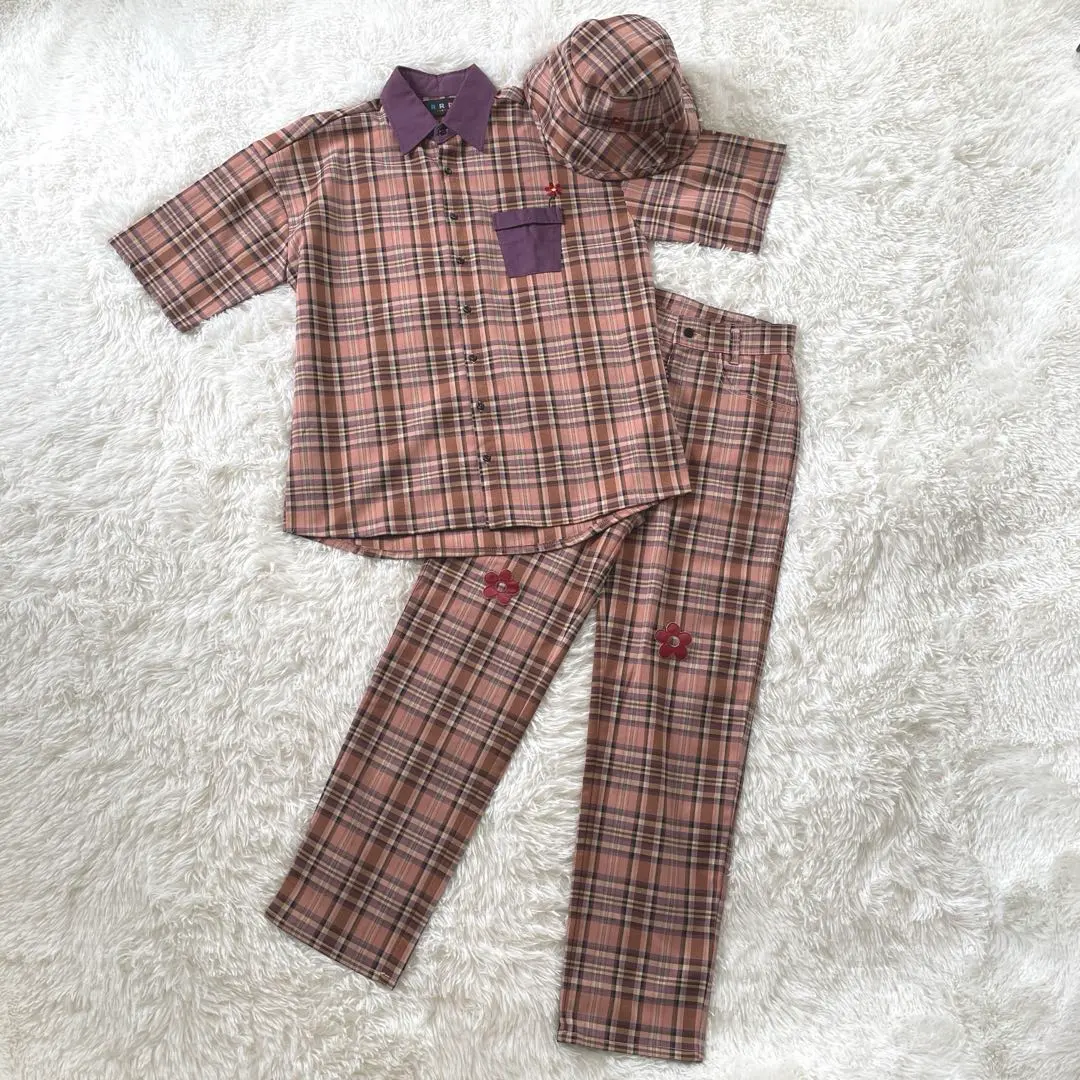 Thumbnail of 【Excellent Condition】RRRtokyo R Check Shirt Pants Hat 3-Piece Set
