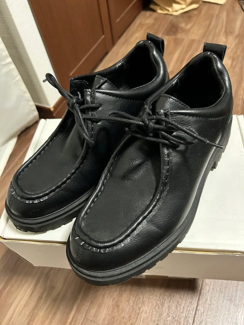 美品✨ザラ 24SS メンズ デッキシューズ オールレザー Vibram 黒 2025年最新】zara vibram デッキシューズの人気アイテム - メルカリ
