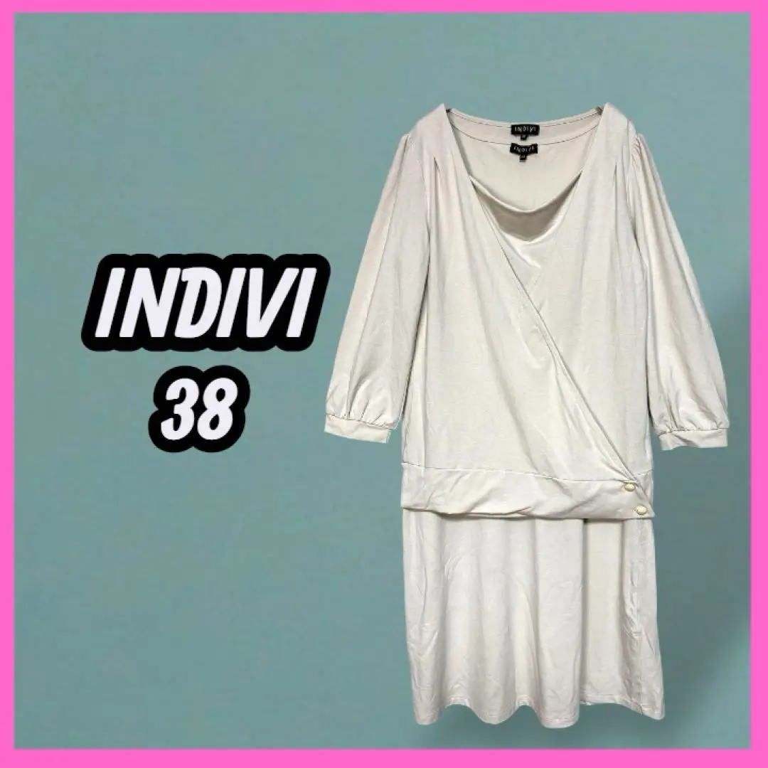 [INDIVI] 無袖洋裝 裹身式上衣 套裝 的縮圖