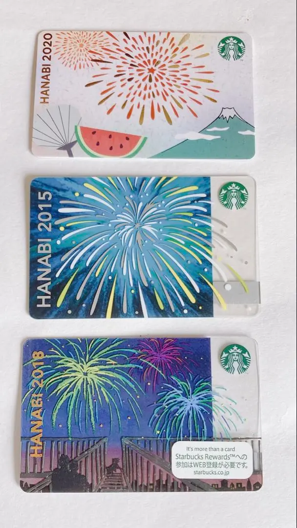 スタバカード 花火 2枚セット 日本の夏 2017 2018 楽天市場】[送料無料]Starbucks スターバックス日本カード 2017
