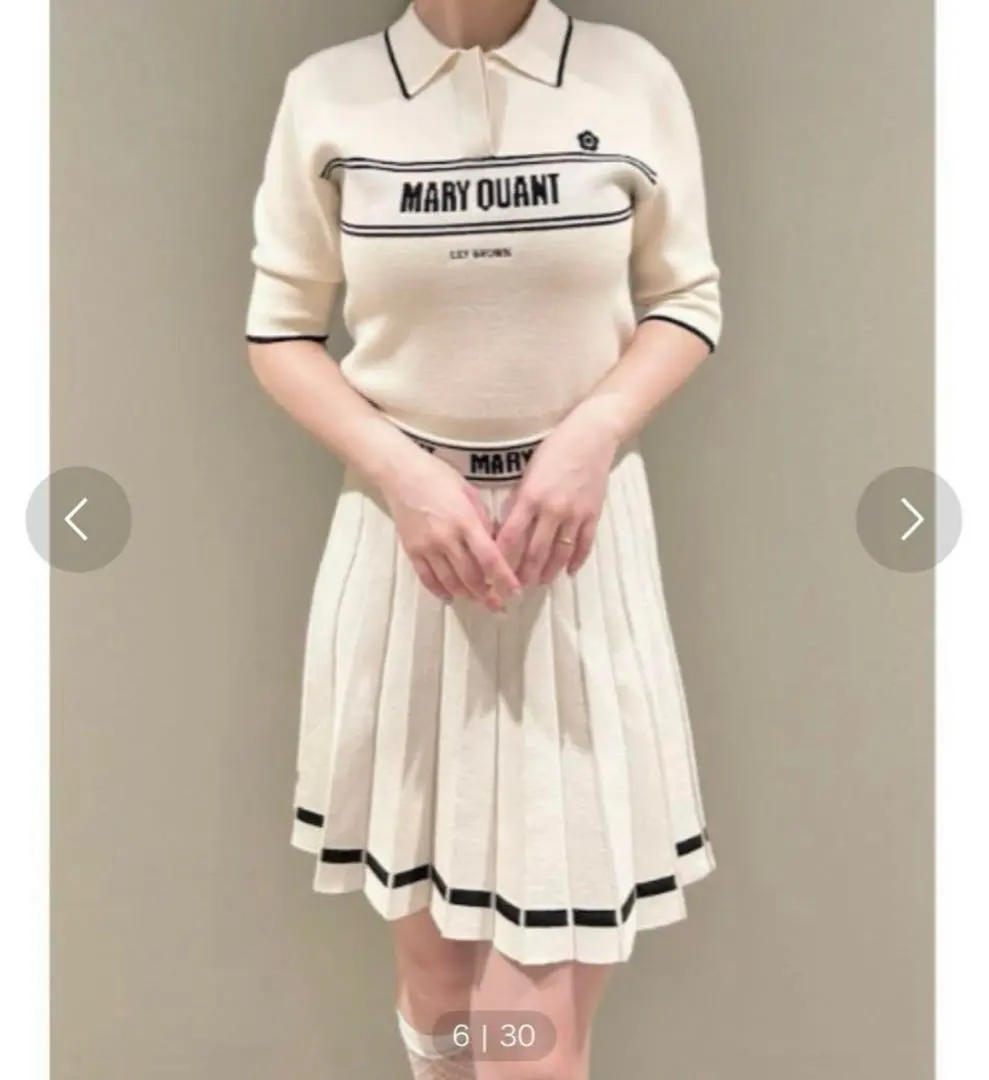 2025年最新】LILY brown×mary quant】ポロニットプルオーバーの人気