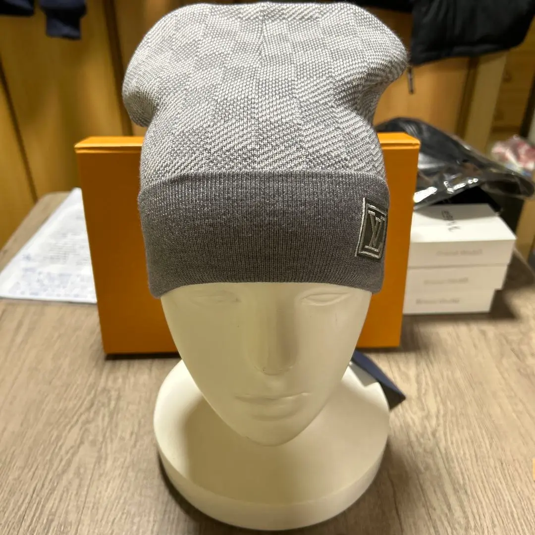 ルイヴィトン　LV★ビーニー　ニット帽 美品 Louis Vuitton(ルイヴィトン) ニットキャップ・ビーニー(メンズ
