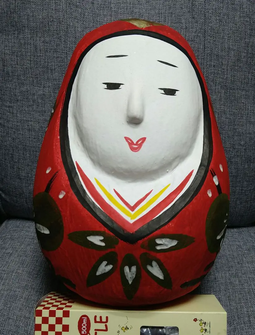 開運姫だるま 竹田 ごとう姫だるま工房 6号 缶バッジ付き