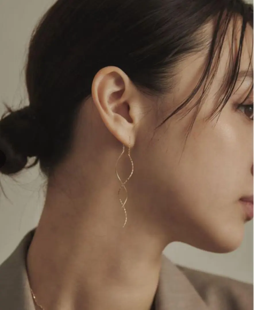 COCOSHNIK 拋光鏡面切割鏈條耳環 單耳 ¥81400 HIROTAKA ete 的縮圖