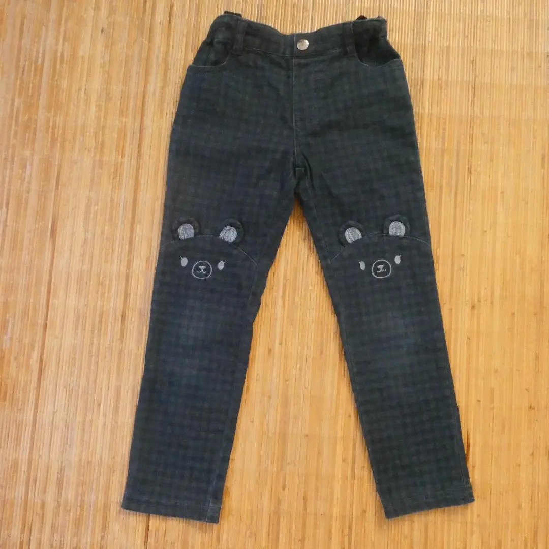Thumbnail of Bear Pants Dark Blue Checkered 110