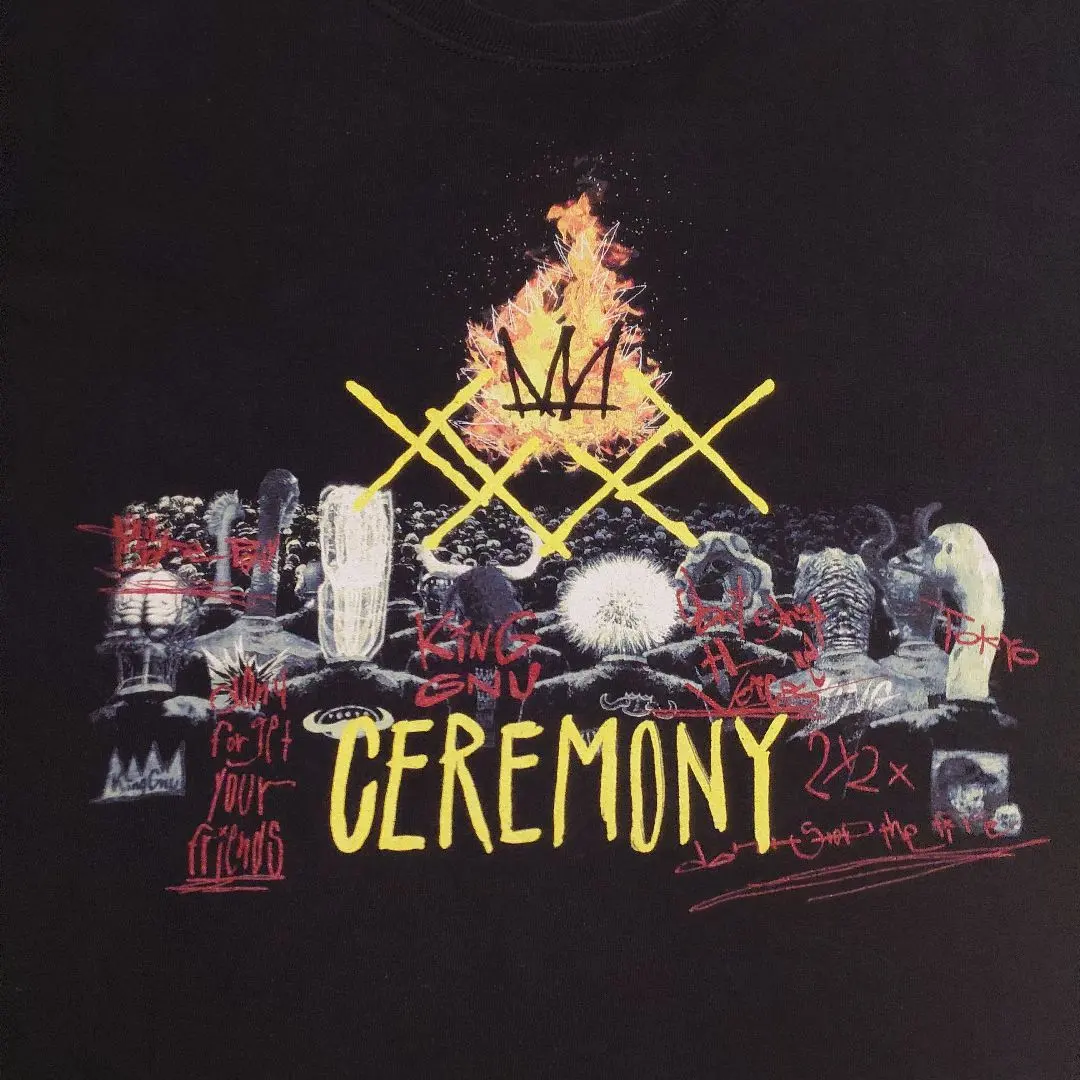 【新品未開封】KingGnu ceremony キングヌー セレモニー tシャツ kingGnu キングヌー ceremony Tシャツ Mサイズ セレモニー 黒