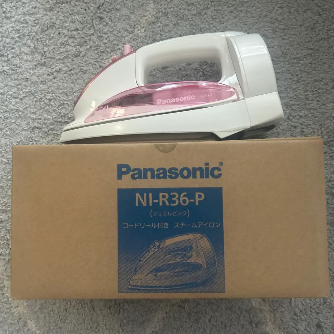 【新品未使用】Panasonic NI-R36-P スチームアイロンパナソニック ナショナル パナソニック Panasonic NI-R36-P コードリール式