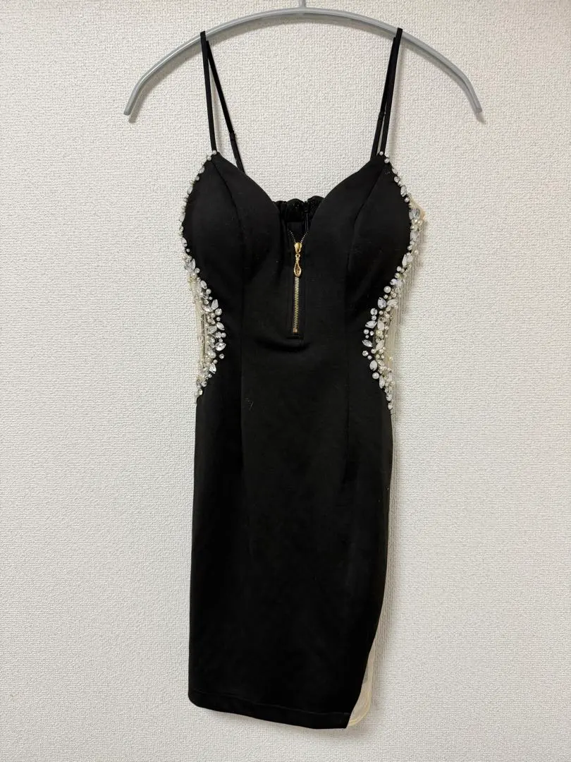 Thumbnail of JEWELS Cabaret Dress Cami Side Beaded Dress XS Black