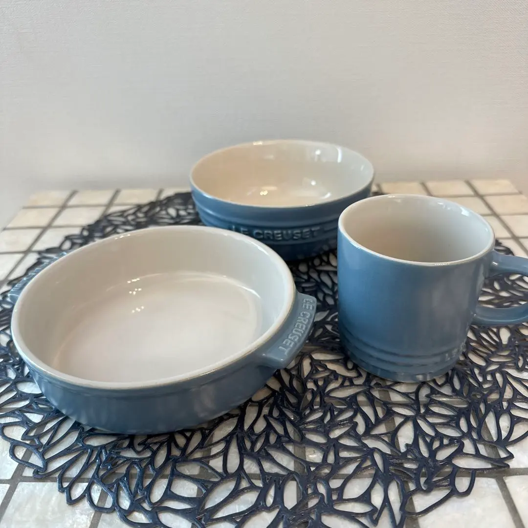 LE CREUSET - 新品未使用　ルクルーゼ　タパスディッシュ3点セット LE CREUSET - ル・クルーゼ le creuset タパス ディッシュ