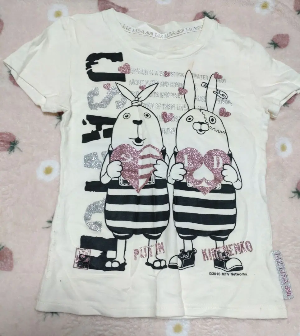 平成レトロ LIZ LISAdoll ウサビッチコラボ限定品 プーチン Tシャツ 平成レトロ LIZ LISAdoll ウサビッチコラボ限定品 プーチン T