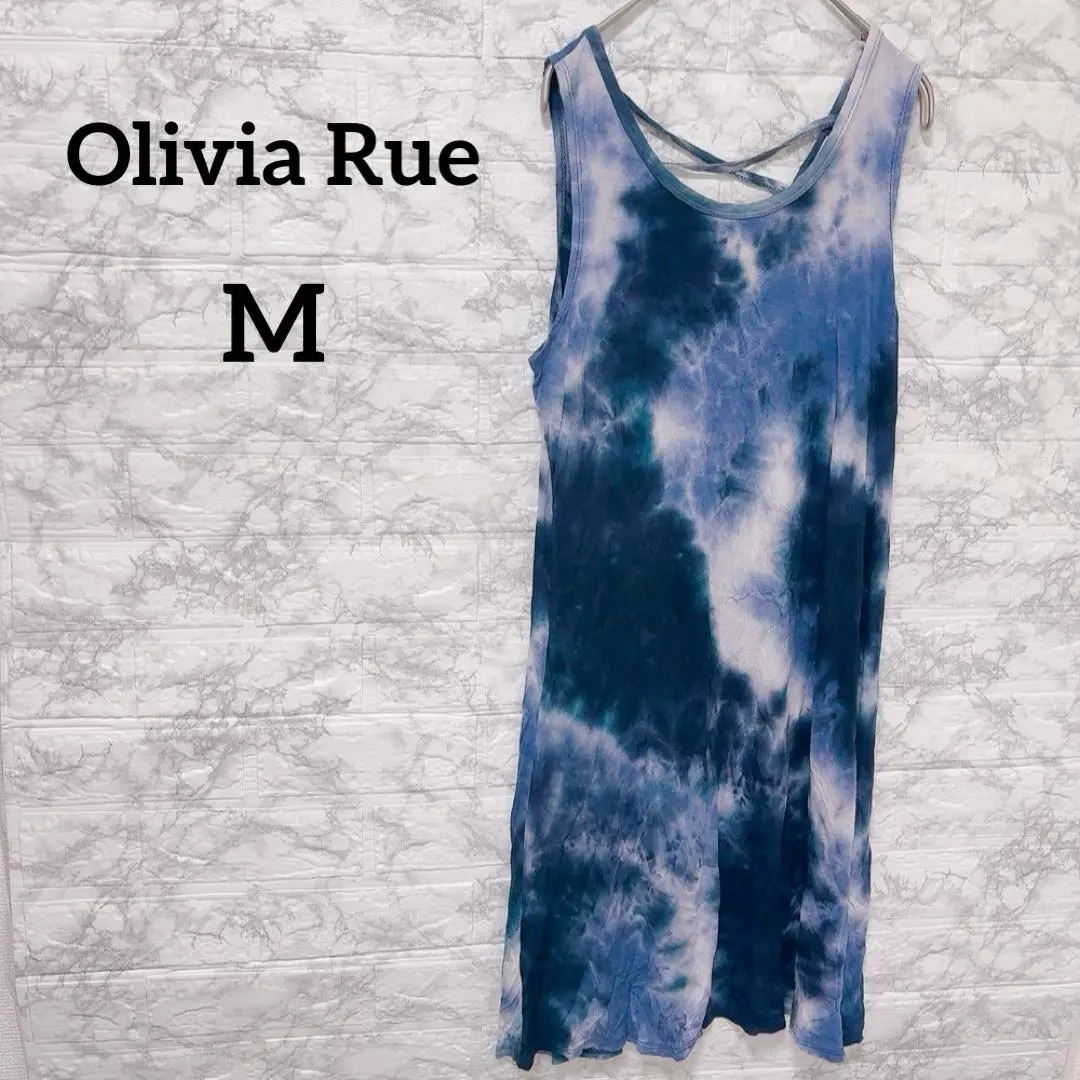 Thumbnail of Vintage Clothing from Overseas ✨ Olivia Rue 【M】 Tie-dye Sleeveless Knee-length Dress