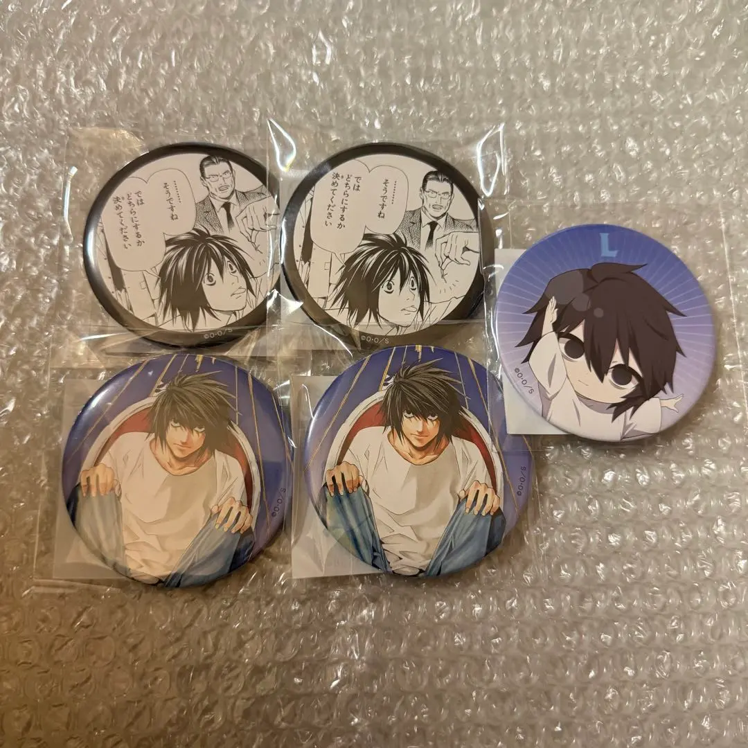 Thumbnail of DEATH NOTE Kujibikido L Can Badge Set of 5