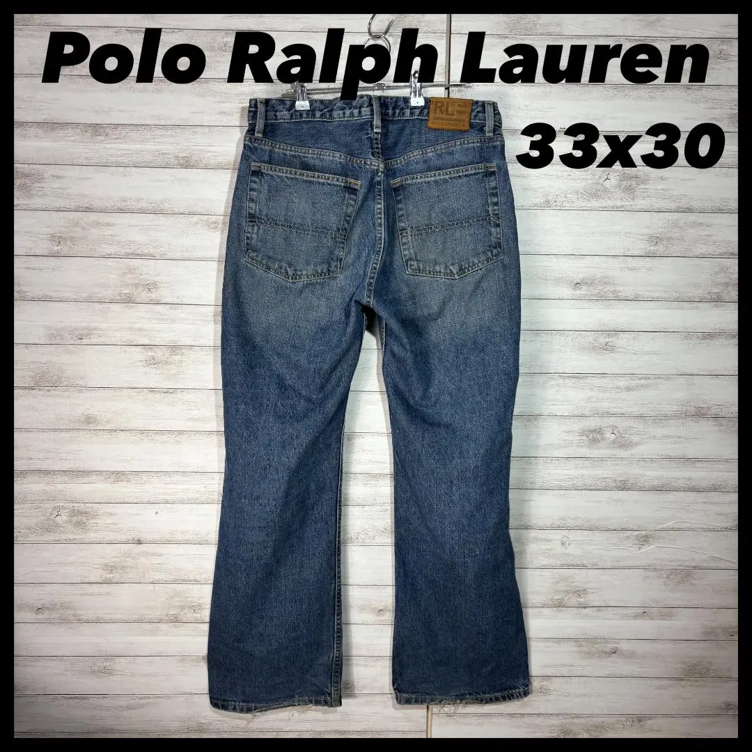 【Polo JEANS】牛仔褲 牛仔褲 寬鬆 長褲 33×30 的縮圖