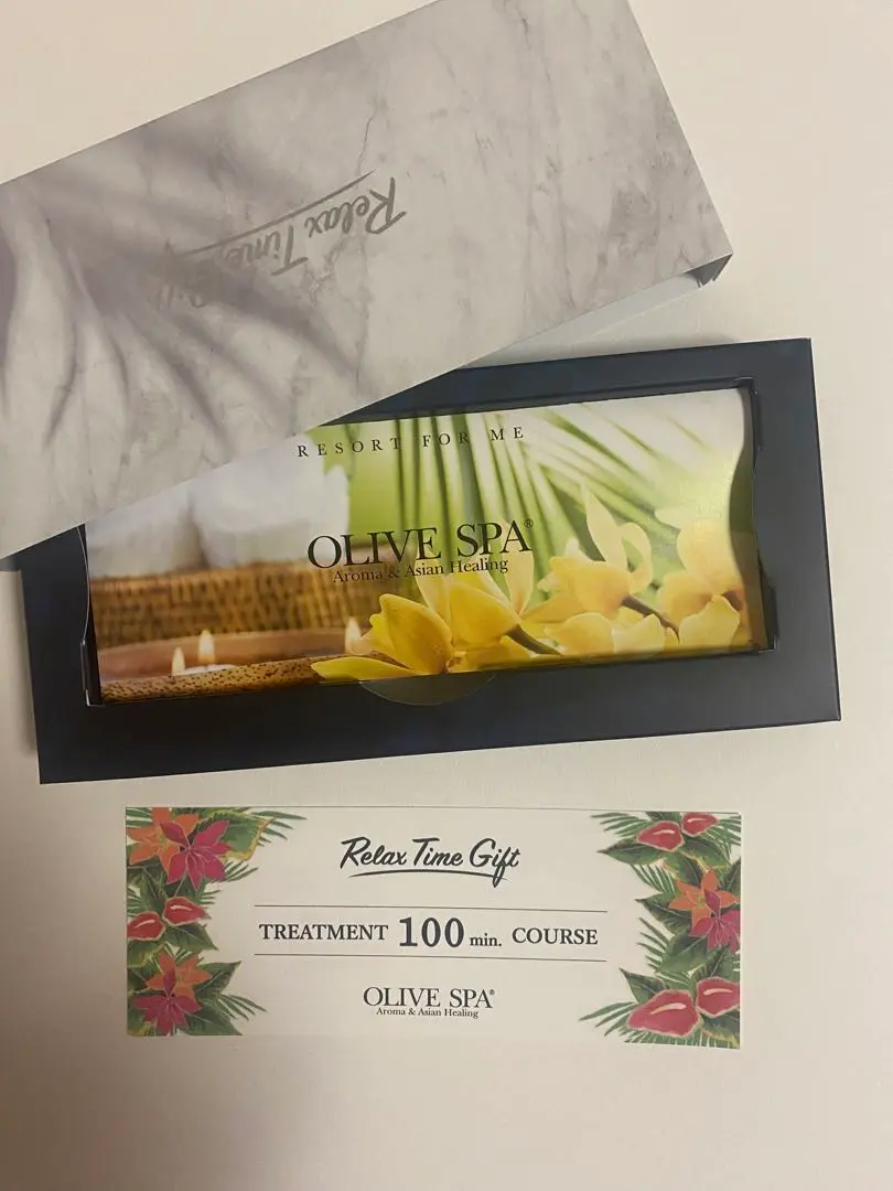 オリーブスパ　100分　トリートメント オリーブスパ OLIVE SPA アロマオイルトリートメント100分コース