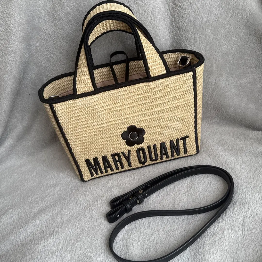 マリークワント　カゴバッグ MARY QUANT（マリークワント）の「ラタンデイジーパッチ 2WAY