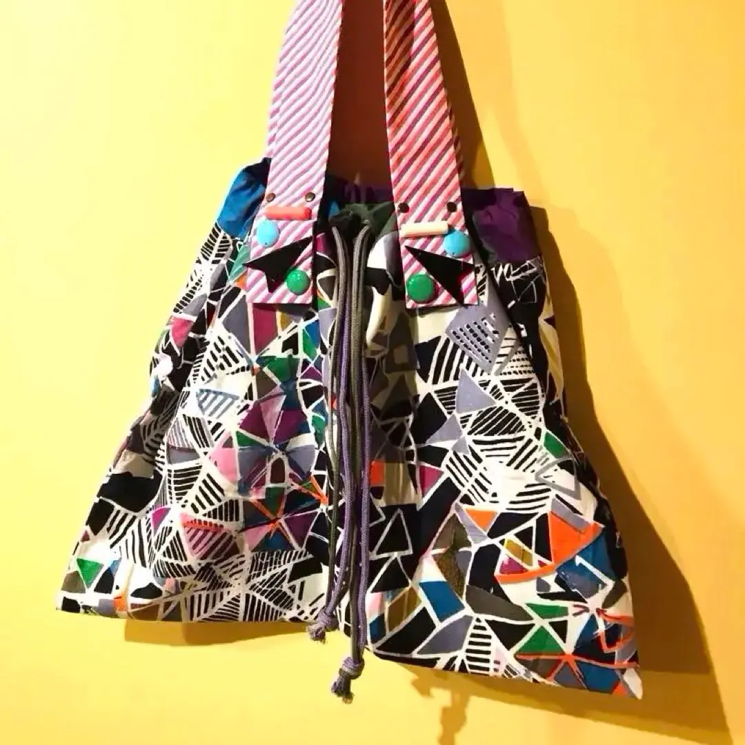 Thumbnail of Pop♡Colorful✳︎Handmade Shoulder Bag, Slightly Imperfect, Eco-bag
