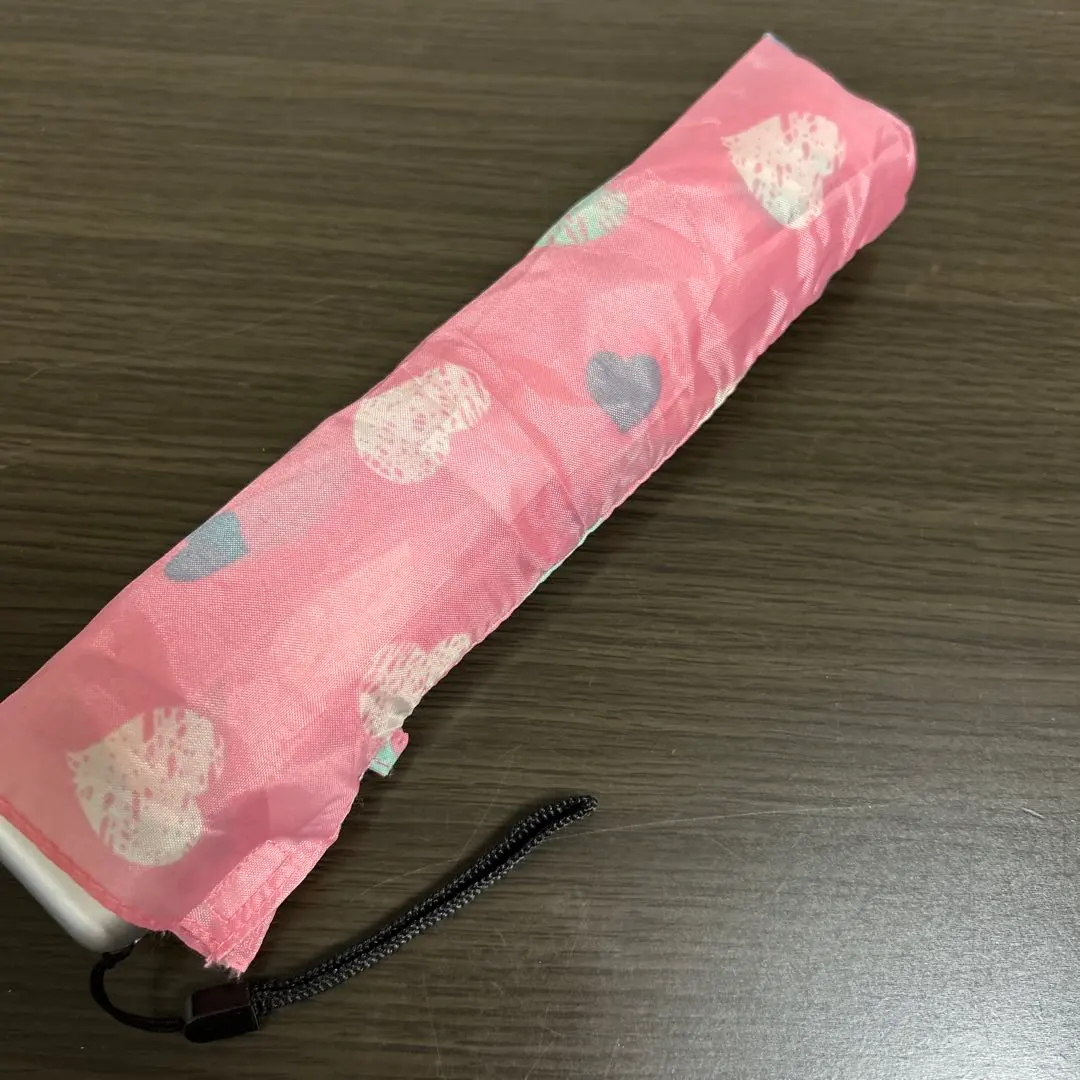 粉紅色 心形圖案 折疊傘 的縮圖