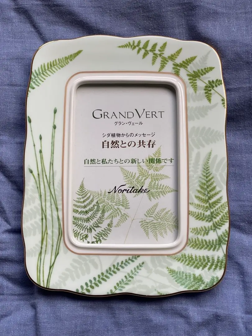 未使用品、激レア！Noritake Grand Vert 耳付ケ－キ皿 Noritake[ノリタケ] グランヴェール ケーキ皿 耳付きプレート
